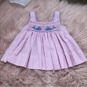 Edgehill Collection Smocked Whale Dress